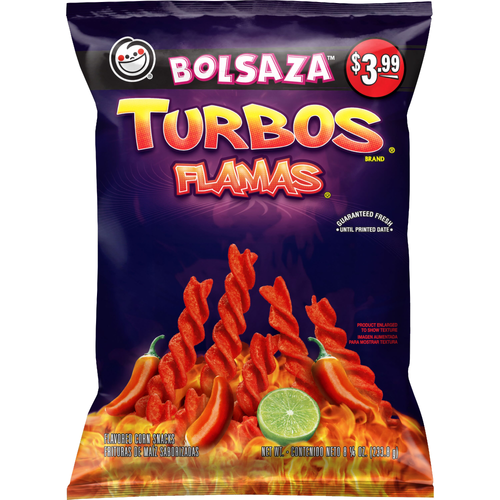 Sabritas Turbos Flavored Corn Snacks Flamas 8 1 - 8.25 Ounce