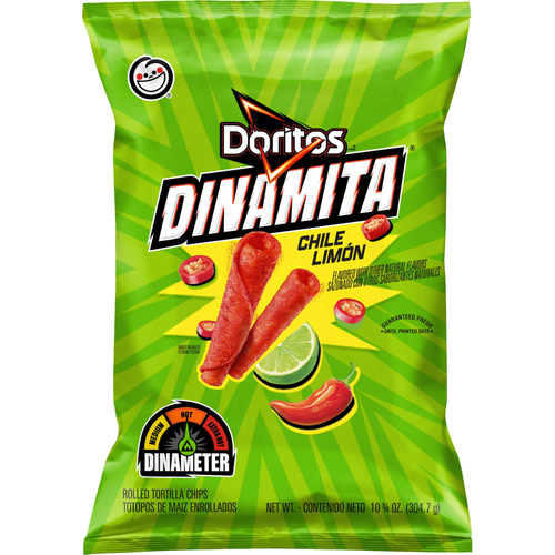 Doritos Dinamita Chile Limon Rolled Tortilla Chips - 10.75 Ounce