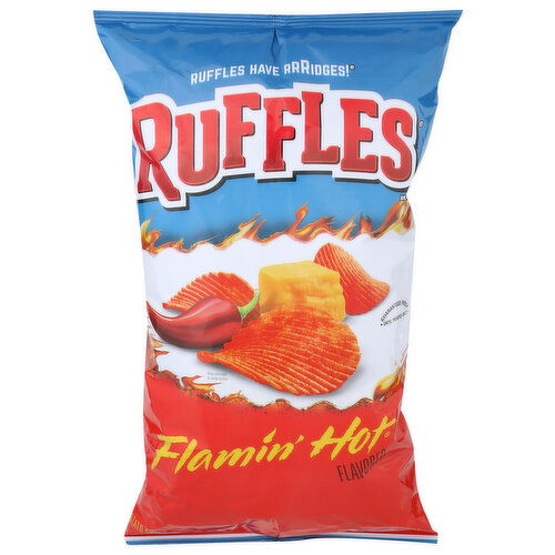 Ruffles Brand Flamin' Hot Flavored Potato Chips - 8 Ounce