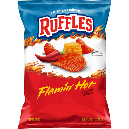 Ruffles Potato Chips Flamin' Hot Flavored - 8 Ounce - 1 Count
