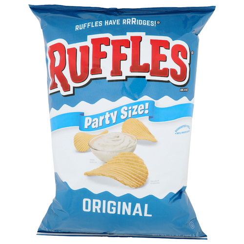 Ruffles Brand Original Party Size! Potato Chips - 13 Ounce
