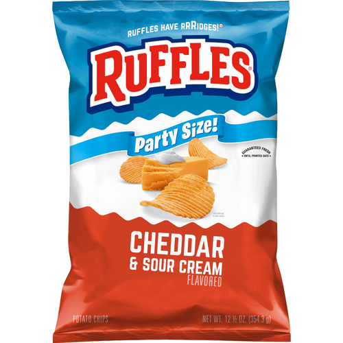 Ruffles  Cheddar & Sour Cream Flavored Potato Chips - 12.5 Ounce