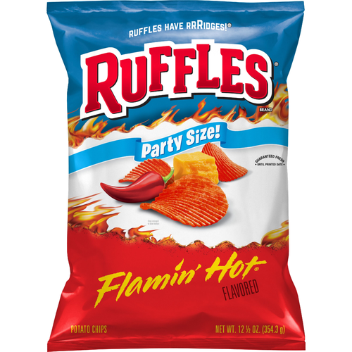 Ruffles Flamin' Hot Flavored Potato Chips - 12.5 Ounce