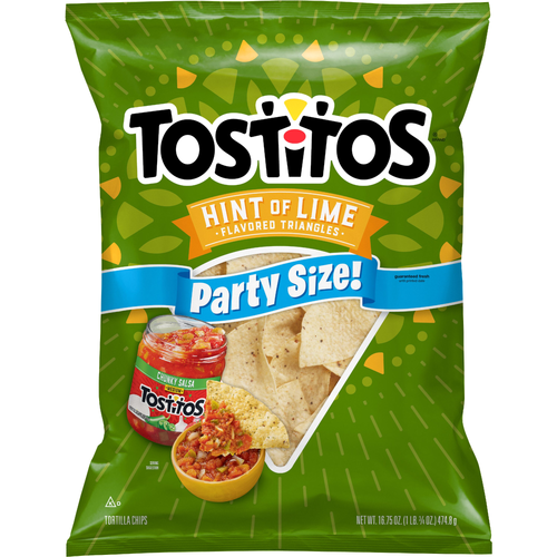 Tostitos Tortilla Chips Hint Of Lime Flavored - 16.75 Ounce