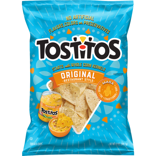 Tostitos Tortilla Chips Original Restaurant Style - 12 Ounce
