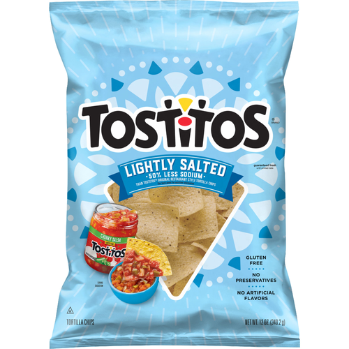 Tostitos Tortilla Chips Lightly Salted - 12 Ounce - 1 Count