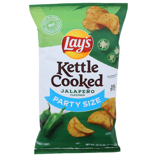 Lay's Kettle Cooked Jalapeno Flavored Potato Chips - 12.5 Ounce