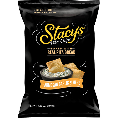 Stacy's Baked Pita Chips Parmesan Garlic & Herb - 7.33 Ounce - 1 Count