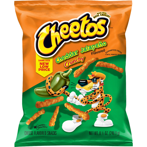 Cheetos  Crunchy Cheddar Jalapeno Cheese Flavored Snacks - 8.5 Ounce