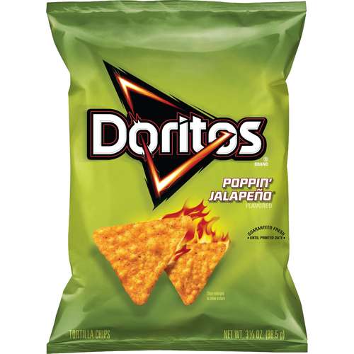 Doritos Poppin' Jalapeno Flavored Potato Chips - 3.13 Ounce
