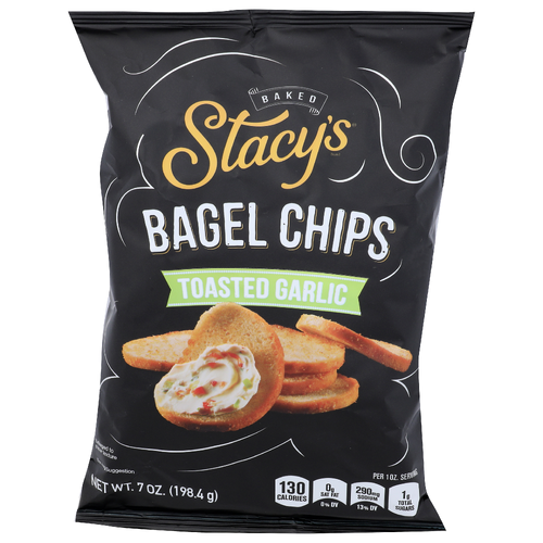 Stacy's Brand Toasted Garlic Bagle Chips - 7 Ounce