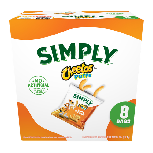 Cheetos Simply Puffs White Cheddar Cheese Flavored Snacks - 7 Ounce