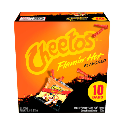 Cheetos Crunchy Cheese Flavored Snacks Flamin' Hot - 10 Ounce