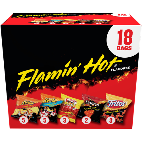 Frito Lay Flamin' Hot Mix Variety Pack - 17.38 Ounce Image 1 of 3