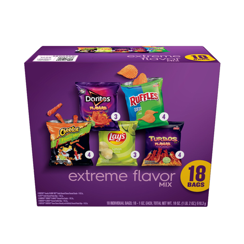 Frito Lay Snacks Extreme Flavor Mix Variety Pack - 18 Ounce