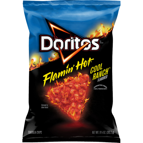 Doritos Flamin' Hot Cool Ranch Flavored Tortilla Chips - 9.25 Ounce
