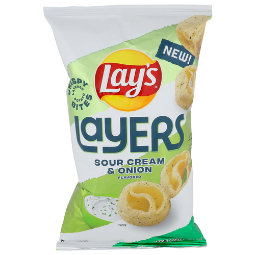 Lay's Layers Sour Cream & Onion Flavored Potato Snacks - 4.75 Ounce Image 1 of 4