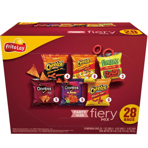 Frito Lay Snacks Fiery Mix Variety Pack 26 5 - 26.63 Ounce - 1 Count