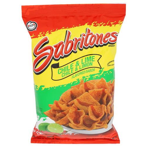 Sabritones Brand Chile & Lime Flavored Puffed Wheat Snacks - 4 Ounce