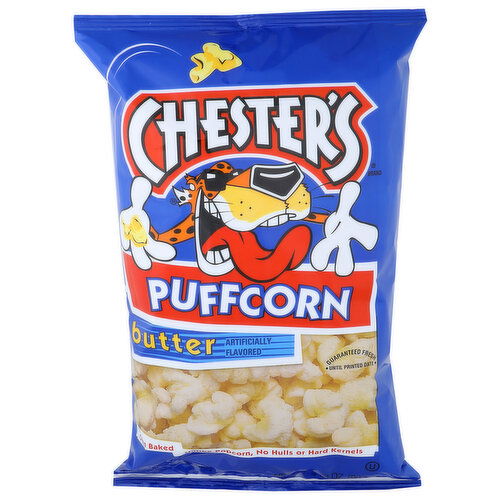 Chester's Butter Puffcorn Puffed Corn Snacks - 3.25 Ounce