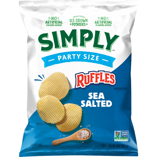 Ruffles Simply Potato Chips Sea Salted - 13 Ounce - 1 Count