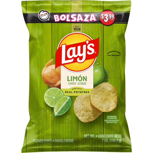 Lay's Potato Chips Limon Flavored - 7 Ounce Image 1 of 7
