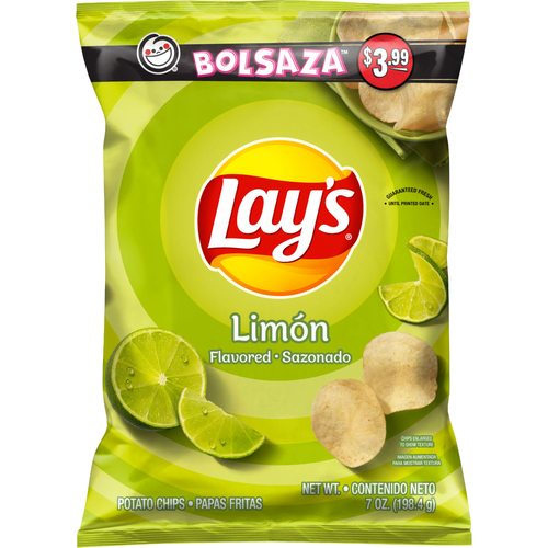 Lay's Potato Chips Limon Flavored - 7 Ounce