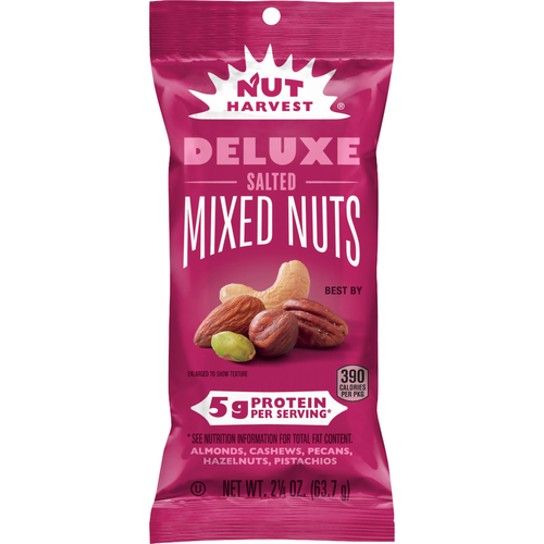 Nut Harvest  Deluxe Salted Mixed Nuts - 2.25 Ounce