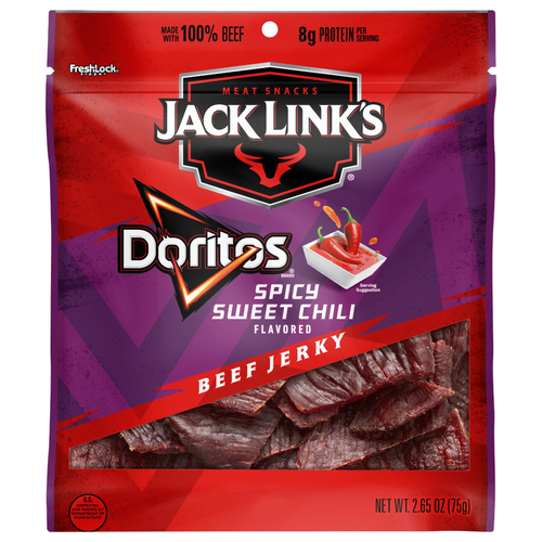 Jack Link's Beef Jerky Doritos Spicy Sweet Chili Flavored - 2.65 Ounce
