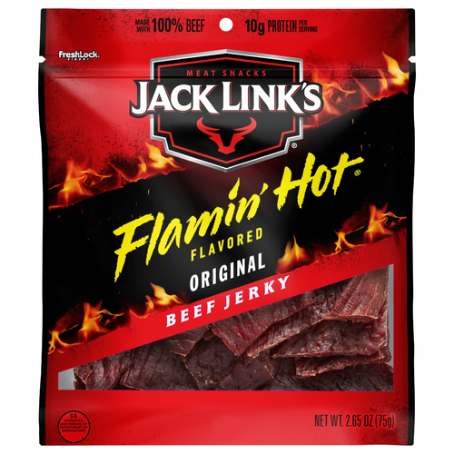Jack Link's Beef Jerky Flamin' Hot Flavored - 2.65 Ounce