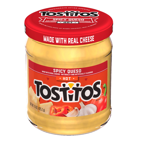 Tostitos Dip Hot Spicy Queso Naturally & Artificially Flavored - 15 Ounce