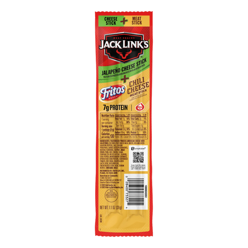 Jack Link's Flavored Meat Stick Fritos Chili Cheese And Jalapeno - 1.1 Ounce