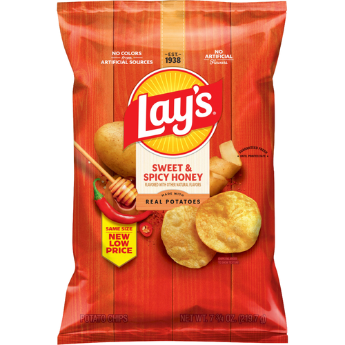 Lay's  Sweet & Spicy Honey Flavored Potato Chips - 7.75 Ounce
