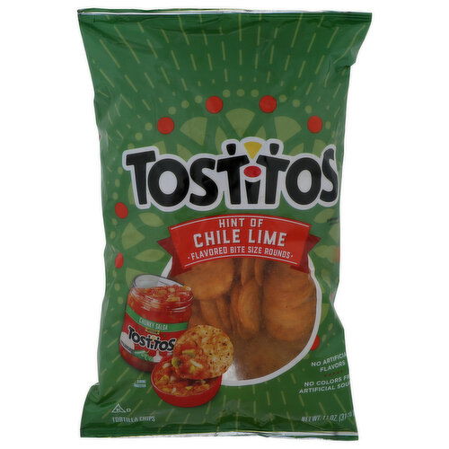 Tostitos Xl Hint Chile Limon - 11 Ounce