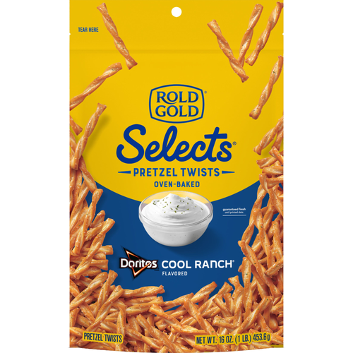 Rold Gold Selects Pretzels Twists Oven Baked Doritos Cool Ranch Flavored - 16 Ounce