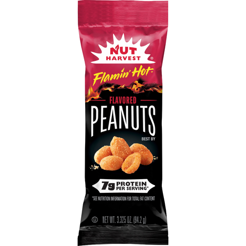 Nut Harvest Peanuts Flamin Hot Flavored - 3.33 Ounce
