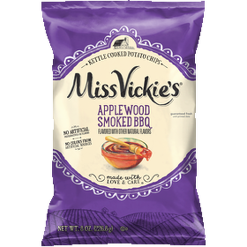 Miss Vickie's Kettle Cooked Potato Chips Applewood Smoked BBQ - 8 Ounce Image 1 of 5