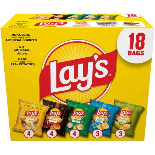 Lay's Potato Chips Variety Pack - 18 Ounce