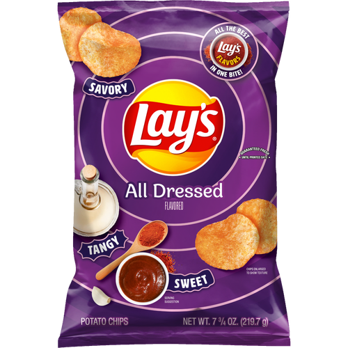 Lay's All Dressed Flavored Potato Chips  - 7.75 Ounce Image 1 of 5
