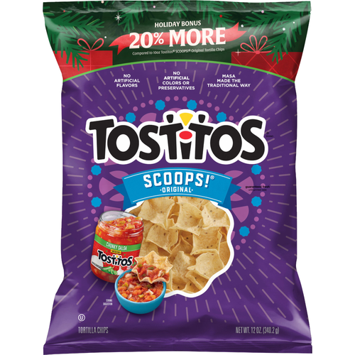 Tostitos Scoops! Bonus Tortilla Chips Original - 12 Ounce