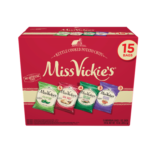 Miss Vickie's Kettle Cooked Potato Chips Variety Pack - 15 Ounce