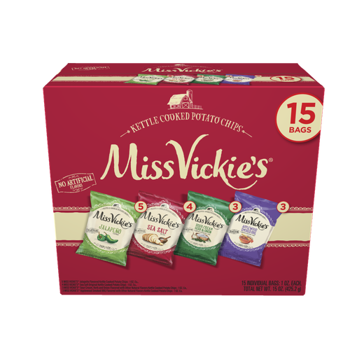 Miss Vickie's Kettle Cooked Potato Chips Variety Pack - 15 Ounce - 1 Count