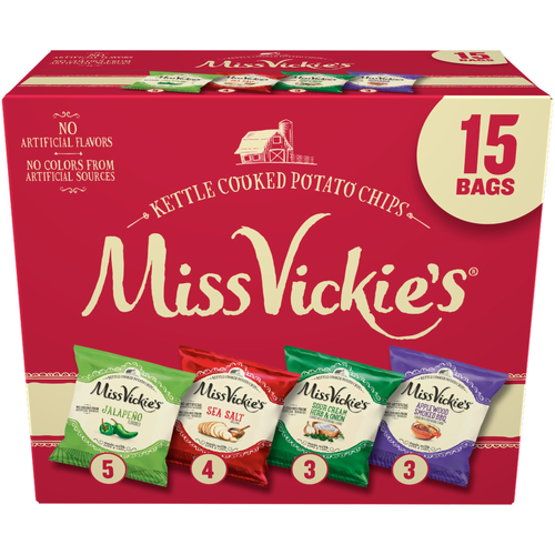 Miss Vickie's Kettle Cooked Potato Chips Variety Pack - 15 Ounce
