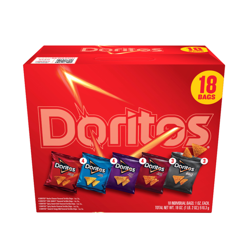 Doritos Tortilla Chips Variety Pack - 18 Ounce