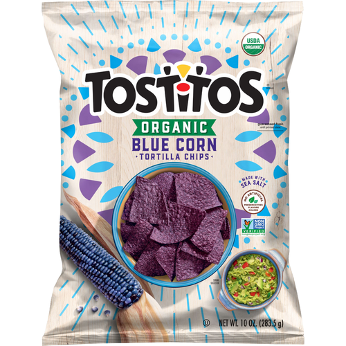 Tostitos Organic Tortilla Chips Blue Corn - 10 Ounce