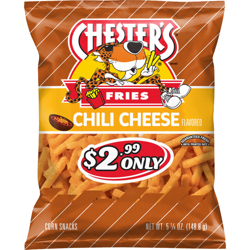 Chester's Fries Chili Cheese Flavored Corn Snacks - 5.25 Ounce