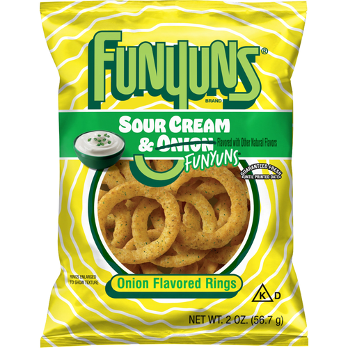 Funyuns Onion Flavored Rings Sour Cream & Onion - 2 Ounce