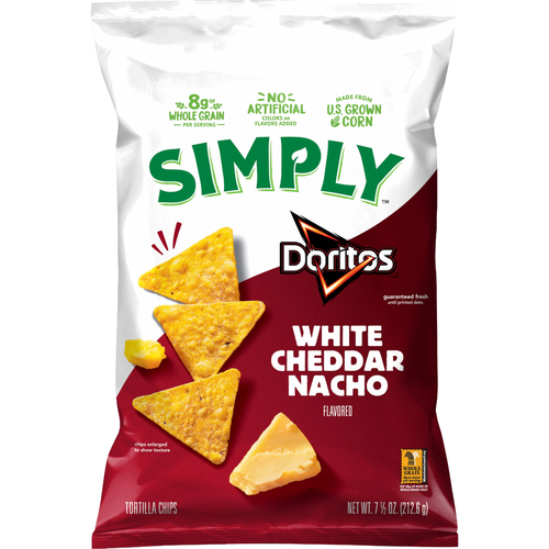 Doritos White Cheddar Nacho Flavored Tortilla Chips - 7.5 Ounce