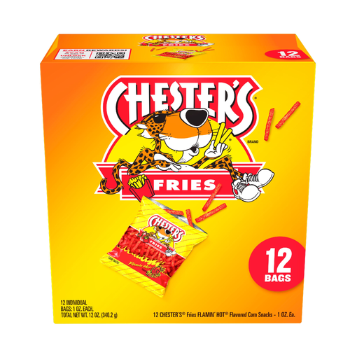 Chester's Fries Corn Snacks Flamin' Hot Flavored - 12 Ounce