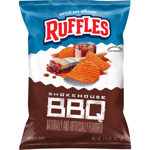 Ruffles  Smokehouse BBQ Flavored Potato Chips - 2.25 Ounce